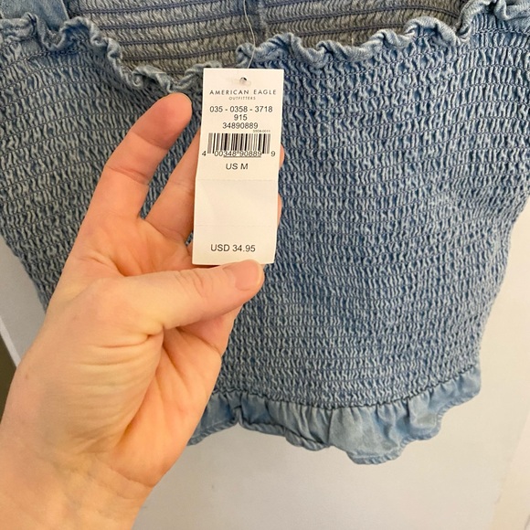 NWT American Eagle Denim Tank - Picture 2 of 3